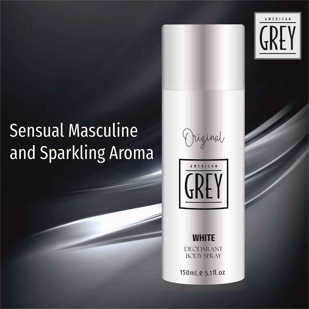 white deo for men - american grey